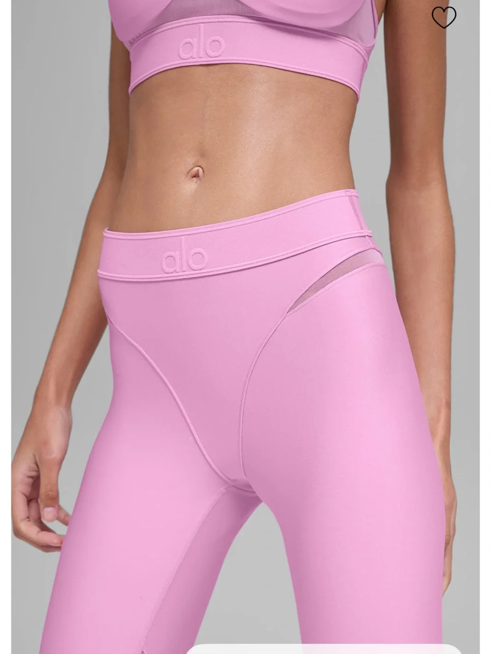 Women’s Pink Mesh-Panel  Leggings Airlift high waist Rebel SM